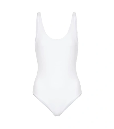 Reina Olga For A Rainy Day Scoop-back Swimsuit In White