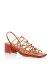 MIISTA Women's Frida Strappy Slingback Block-Heel Sandals,MI-1939