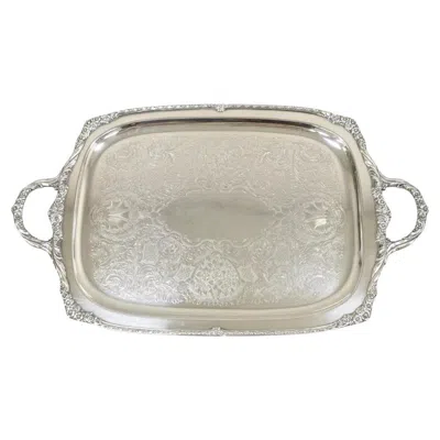 Pre-owned 1847 Rogers Bros. Rogers Bros. 1847 Heritage 9493 Large Silver Plated Serving Platter Tray