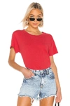 Nili Lotan Brady Distressed Cotton-jersey T-shirt In Sunkissed Red