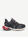 Balenciaga Track Logo-detailed Mesh And Rubber Sneakers In Blk/grey