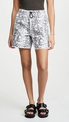 ALEXANDER WANG PRINTED JOGGER SHORTS