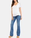 7 FOR ALL MANKIND MATERNITY FLARED-LEG JEANS