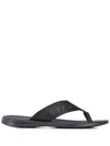 EMPORIO ARMANI LOGO BANDS FLIP FLOPS