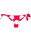 MOSCHINO MOSCHINO POLKA DOT BIKINI BOTTOMS - RED