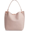 TED BAKER CANDIEE BOW LEATHER HOBO - PINK,WXB-CANDIEE-XH9W