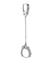 MARIA TASH MARIA TASH 14CT 8MM HANDCUFF HOOP EARRING WITH MEDIUM CHAIN