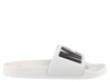 Msgm Logo-embossed Rubber Slides In White