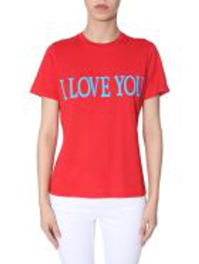 Alberta Ferretti Slim T-shirt In Red