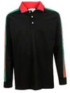 GUCCI LONG-SLEEVED POLO SHIRT,10898111