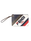 FENDI LOGO PATCH CLUTCH,10898292