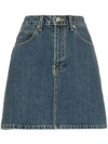 EVE DENIM TALLULAH HIGH-WASITED DENIM MINI SKIRT