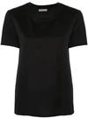 Moncler Logo Tape T-shirt - Black In Black