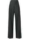 RICK OWENS SIDE STRIPE TAILORED TROUSERS