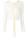 LOEWE LOEWE CROPPED CARDIGAN - NEUTRALS