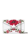 ALEXANDER MCQUEEN FLORAL PIN WALLET ON CHAIN