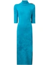 BALENCIAGA BALENCIAGA FITTED DRESS - BLUE