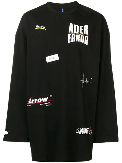Ader Error Logo Printed Jumper - 黑色 In Black