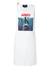 CALVIN KLEIN 205W39NYC JAWS PRINT LOGO DRESS