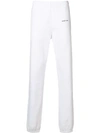 OFF-WHITE PRINTED LOGO TRACK TROUSERS