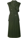 BOTTEGA VENETA SLEEVELESS BELTED TRENCHCOAT