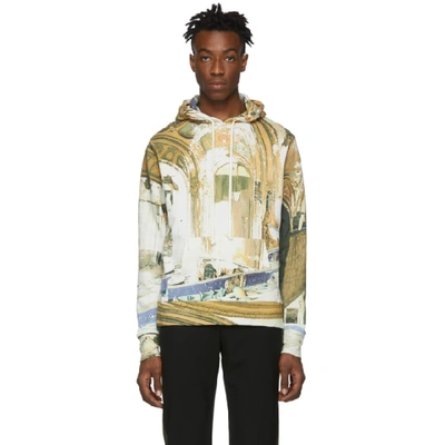 424 Faded Print Hoodie In Multicolour