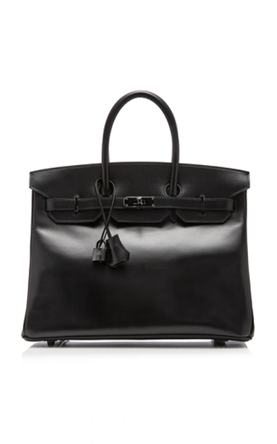 Hermã¨s Vintage By Heritage Auctions Hermès 35cm So Black Calf Box Leather Limited Edition "so Black" Birkin