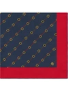 GUCCI GUCCI 马蹬织带印花围巾 - 红色