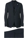 LARDINI LARDINI THREE PIECES SUIT - 蓝色