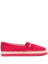 MICHAEL MICHAEL KORS EMBROIDERED LOGO ESPADRILLES