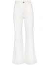 SEE BY CHLOÉ SEE BY CHLOÉ FLARED PANEL JEANS - WHITE