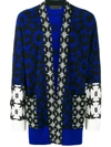 HAIDER ACKERMANN HAIDER ACKERMANN CONTRAST PANEL CARDIGAN - BLUE