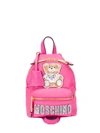 MOSCHINO MOSCHINO TEDDY BEAR PATCH BACKPACK - PINK