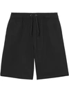 BURBERRY BURBERRY ICON条纹短裤 - 黑色