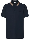 BURBERRY ICON STRIPE DETAIL POLO SHIRT