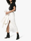 MARKOO MARKOO SPLIT-FRONT COTTON PENCIL SKIRT,S1950002WHITE13501296