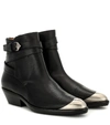 ISABEL MARANT DONEE LEATHER ANKLE BOOTS,P00354955