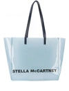 STELLA MCCARTNEY STELLA MCCARTNEY PVC LOGO TOTE - 蓝色