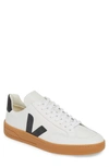 Veja V-12 Leather Low Top Sneakers In White