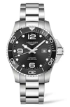 Longines Hydroconquest Automatic Bracelet Watch, 43mm In Black
