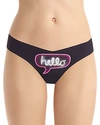 Commando Photo Op Classic Thong In Neon Hello