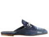 TOD'S TOD'S SABOT DOUBLE T DENIM MULES
