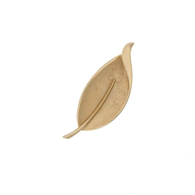 Susan Caplan Vintage 1960s Vintage Trifari Curling Leaf Brooch