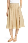 ALEX MILL COTTON MIDI SKIRT,WP062132