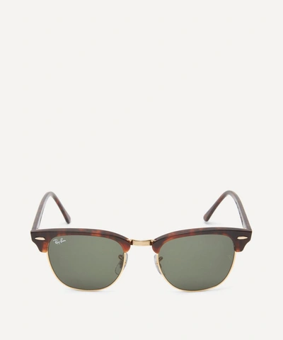 Ray Ban Original Clubmaster Sunglasses In Gold-tone