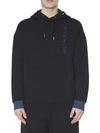 Givenchy Embroidered Logo Hoodie In Black