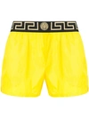 VERSACE VERSACE GRECA SWIM SHORTS - YELLOW