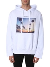 Ih Nom Uh Nit Sunset Print Hoodie In Bianco