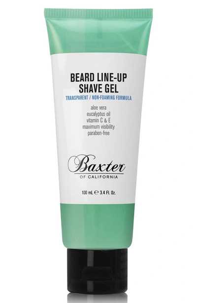 Baxter Of California Beard Line-up Shave Gel, 3.4 Fl. Oz. In White