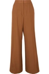 AGNONA WOOL AND CASHMERE-BLEND STRAIGHT-LEG trousers